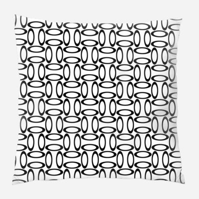Doby Pattern Square Pillow Cover & Insert