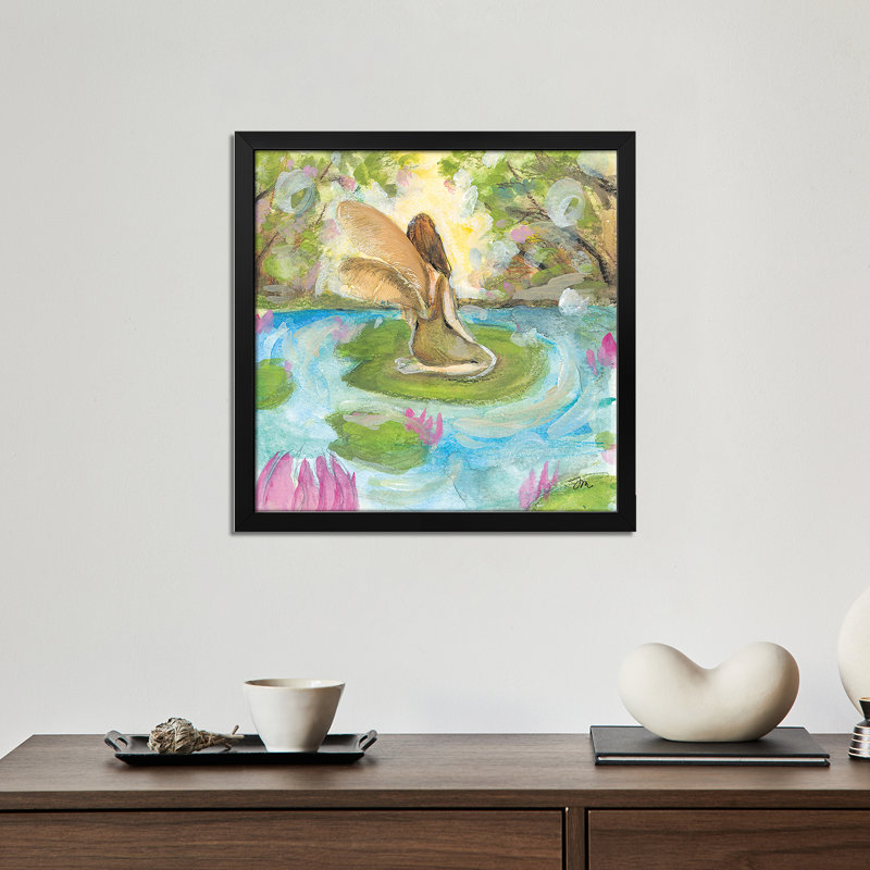 Lilypad fée - reproduction d'art murale - affiche de galerie, H 16 po x l 16 po