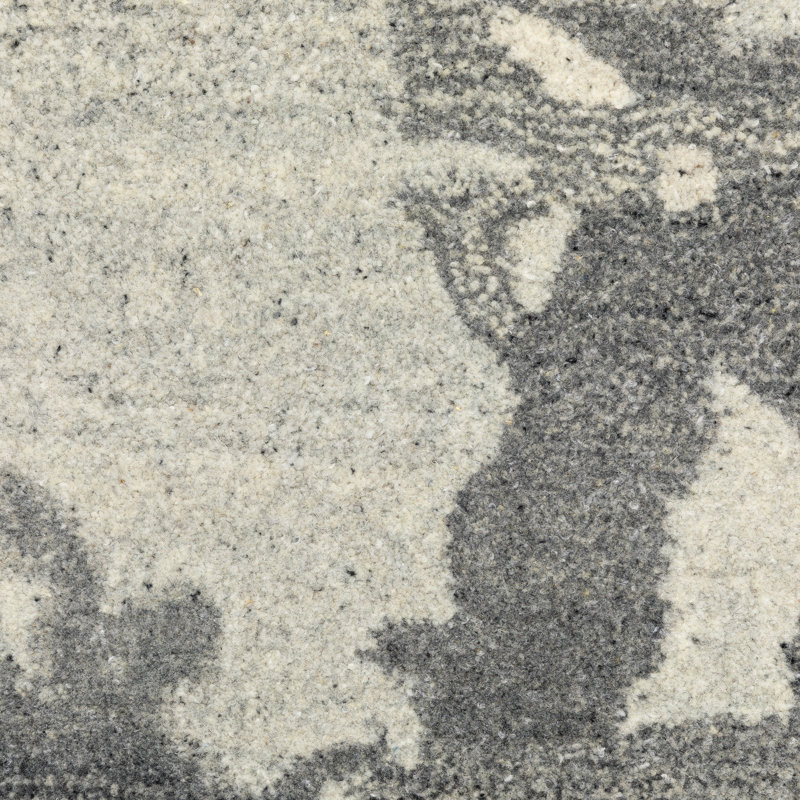 Debden Wool Abstract Indoor Rug, Rectangle 3'6" x 5'6"