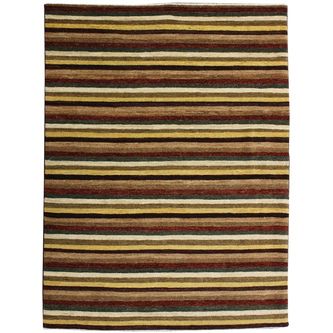 Geometric Hand Knotted 135cm X 169cm Area Rug