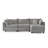 113'' Upholstered L-Shape Sectional Cloud Couch With Storage Ottoman-1307715047