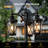 Dusk to Dawn Black 3-Head Outdoor Post Lantern with Outlet