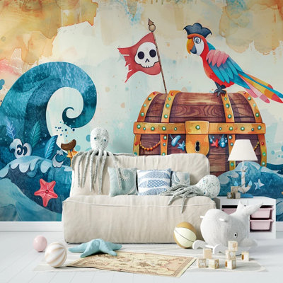 Pirate Parrot And Treasure Adventure