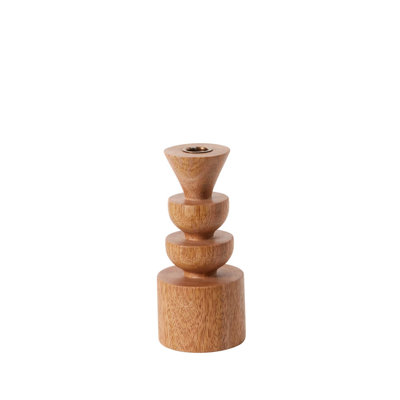 Bougeoir de table en bois 7,75 po Daila