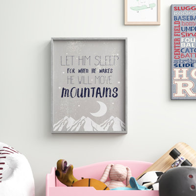 Gusman «Let him Sleep Mountains Kids Word Design Art»