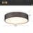 12 Inch Simple Drum Flush Mount