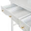 Ensemble de coiffeuse avec coiffeuse compacte blanche avec tabouret pour les petits espaces