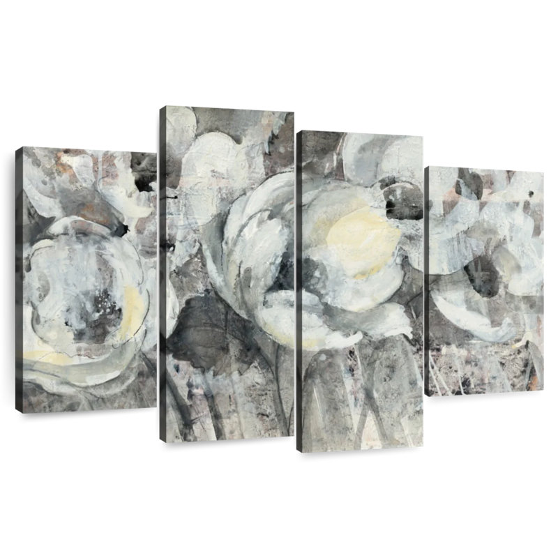 Harnek, fantaisie florale, H 32 po x l 52 po