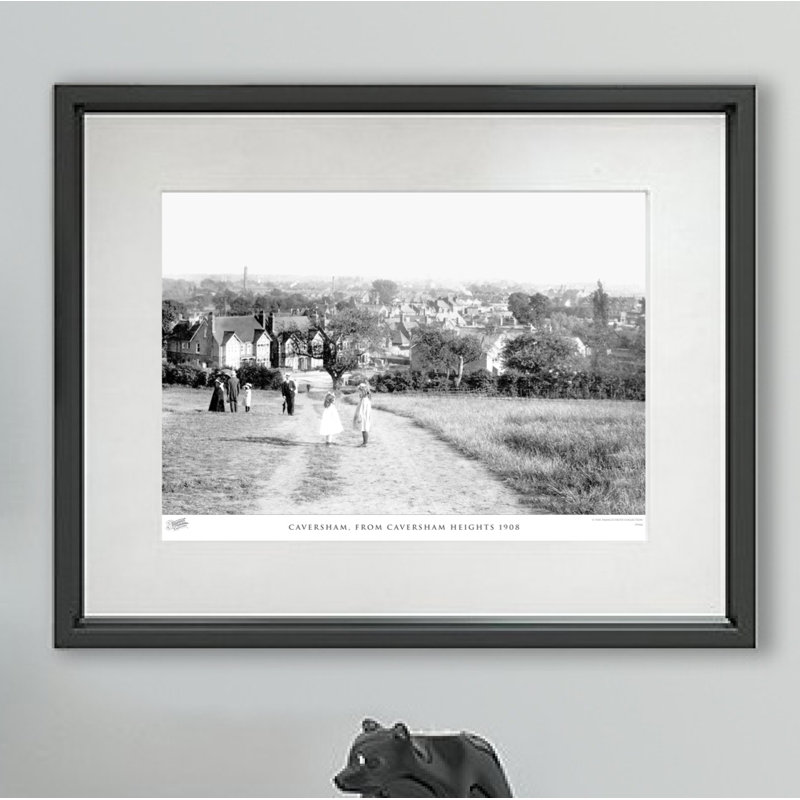 Caversham, From Caversham Heights 1908 - Single Picture Frame Print, 45cm H X 60cm W x 2cm D