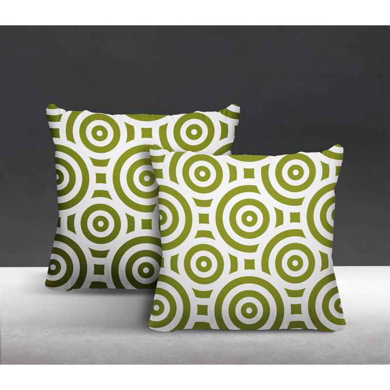  Coussin intérieur / extérieur, L 15 po x H 15 po, Chartreuse