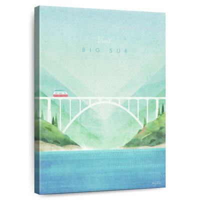 Aime Big Sur Vintage Travel Poster