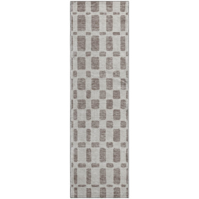 Premium Machine Washable Prisco Taupe Rug