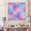 Violet et mauve abstrait avec étincelles - Impression sur toile-67444455-67444448