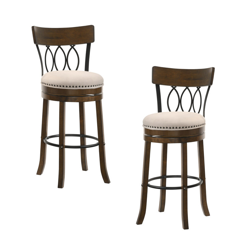 Ashritha Swivel Stool, Oak, Bar Stool (29" Seat Height)