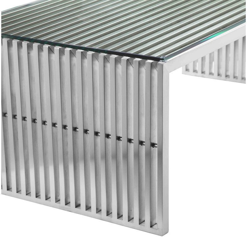 Lux Coffee Table, Silver