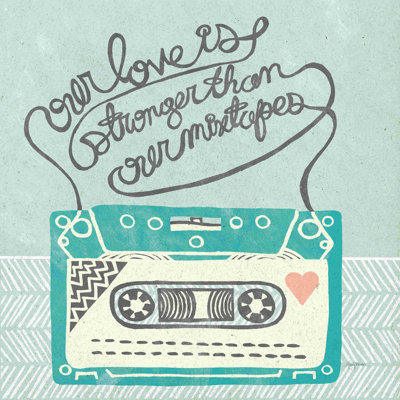 Cassette rétro grise