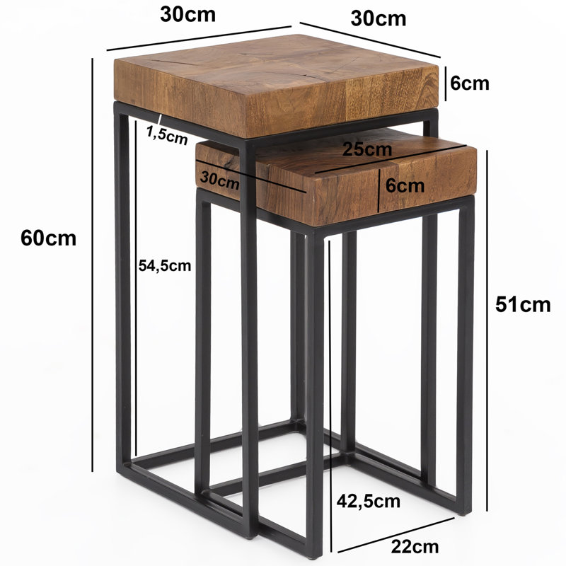 Aldona Sled Nesting Tables