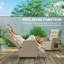 Outsunny Rattan Garden Recliner Chair with Flip Table, Cushion-104030416-104030431