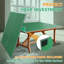 Plateau de table de tennis de table pliable et portatif de taille moyenne 8 pieds vert pour jeux d'intérieur-121198722-121198725
