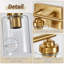 Modern 3-Light Dimmable LED Bathroom Vanity Fixture With Brushed Finish And Crystal Bubble Glass-1260644592