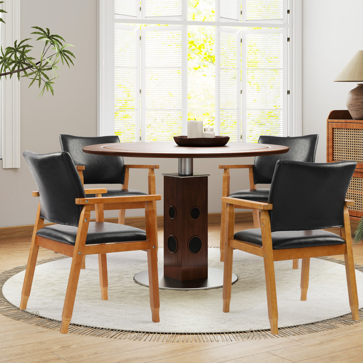 Actrice 18.5'' H Tufted Upholstered Beech Armchair