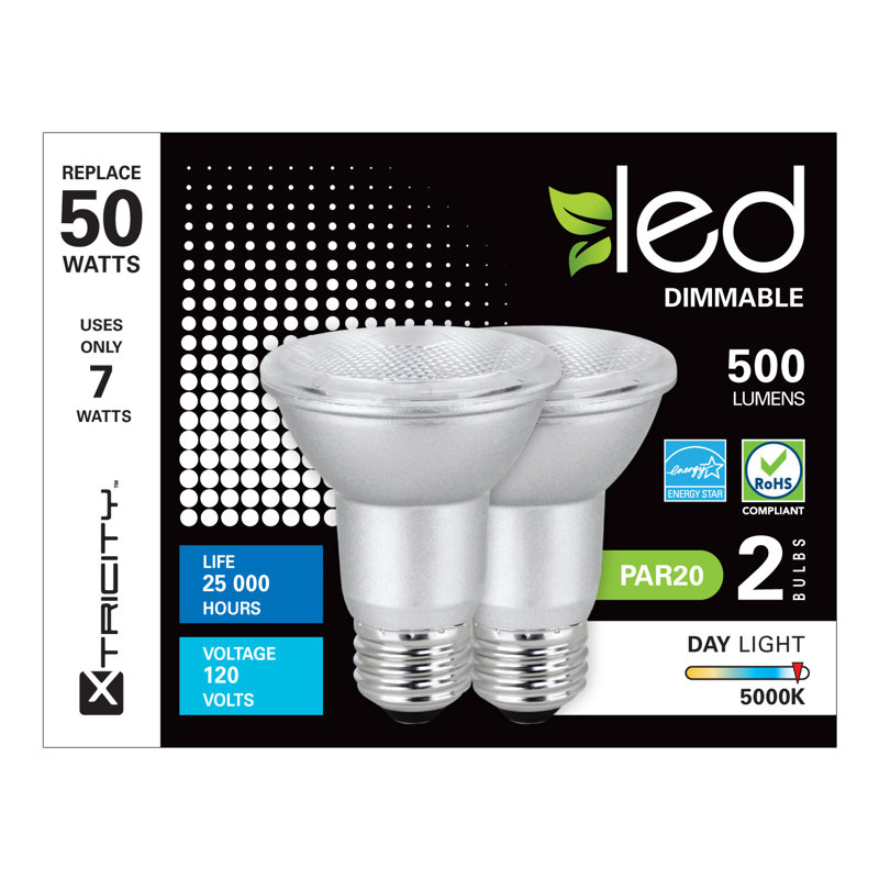 Ampoule à lumière del à luminosité e26, 1, 5000 K