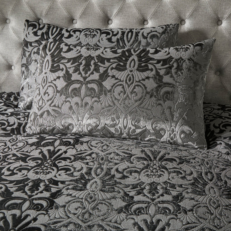 Polyester Duvet Set, Slate, Super King - 2 Standard Pillowcases