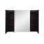 Miroir 36x26 pouces à DEL noir