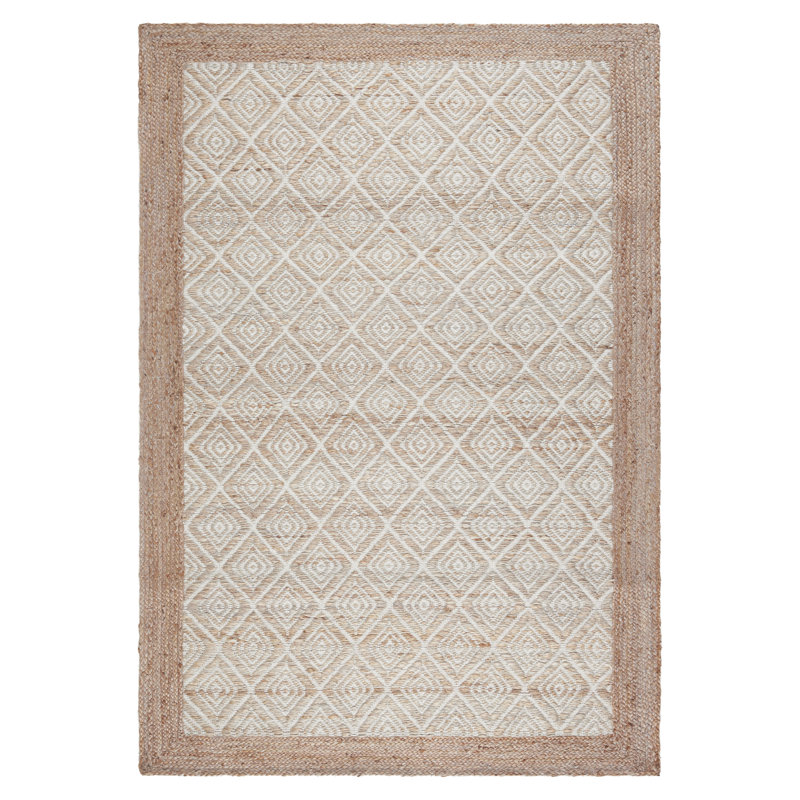 Town & Country Terra Nalani Textured Diamond Brown, Rectangle 6' x 9'