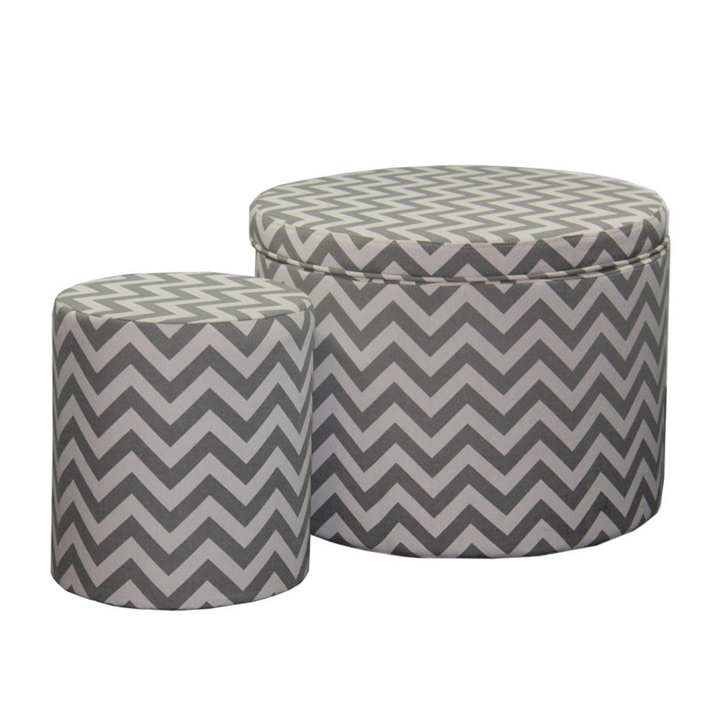 Grand repose-pieds 17,35 po avec rangement 1 place