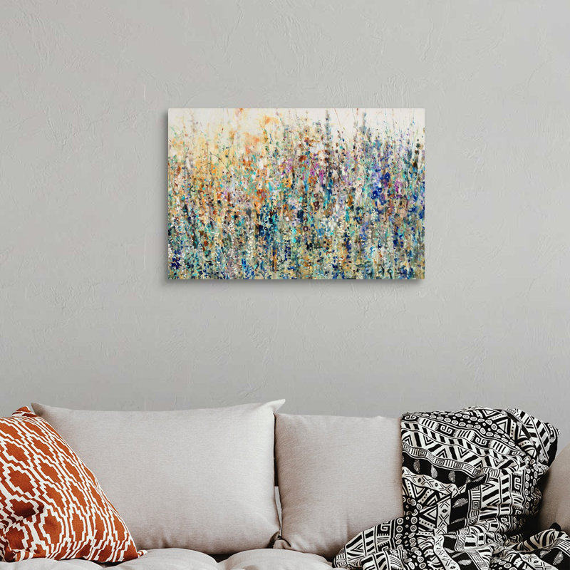 «Thicket Wildflowers» par Timothy O'Toole, reproduction d'art sur toile, H 20 po x l 30 po, Toile tendue, Sans cadre