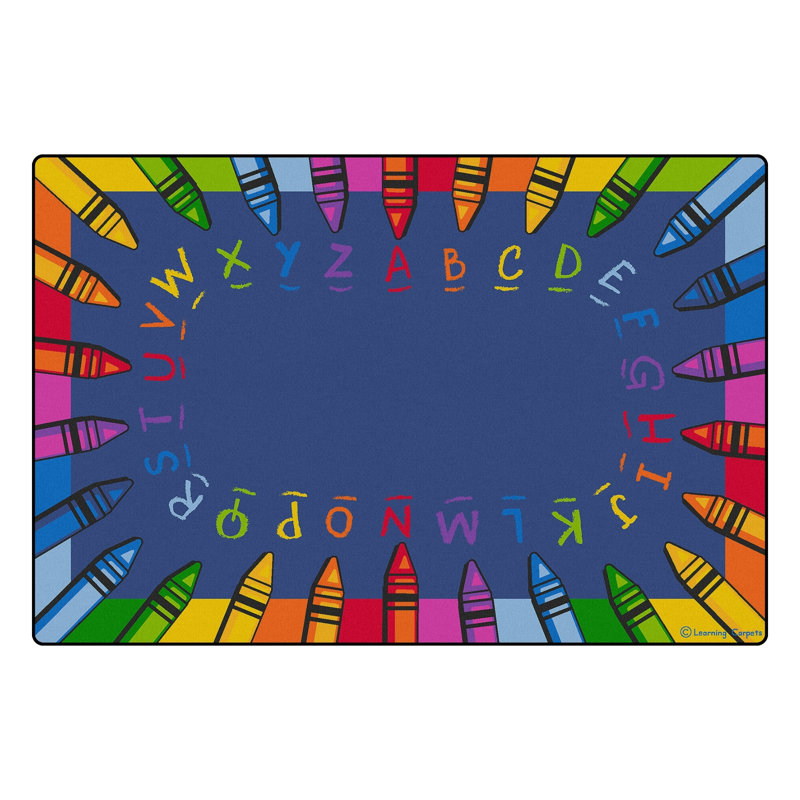 Alphabet Crayon - Rectangle Small