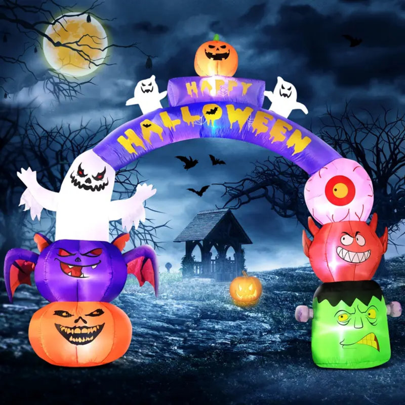 Arche de décoration d'Halloween gonflable 10 pi de long et 8 pi de haut Gain