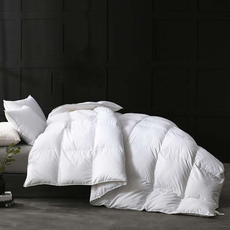  Édredon toutes saisons en plumes et duvet - housse de couette 100% coton et housse de couette respirante