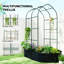 Outdoor Raised Garden Bed,Flower Boxs,Arched Trellis Plant Boxs