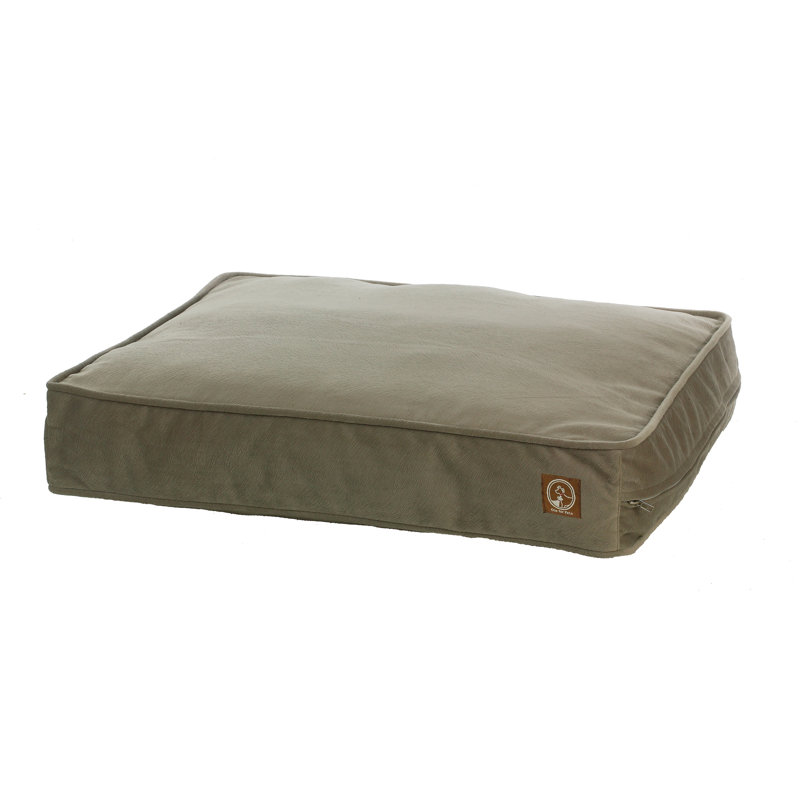 Oreiller en faux suède pour chien, Moyen (l 36 po x P 27 po x H 5 po), Taupe