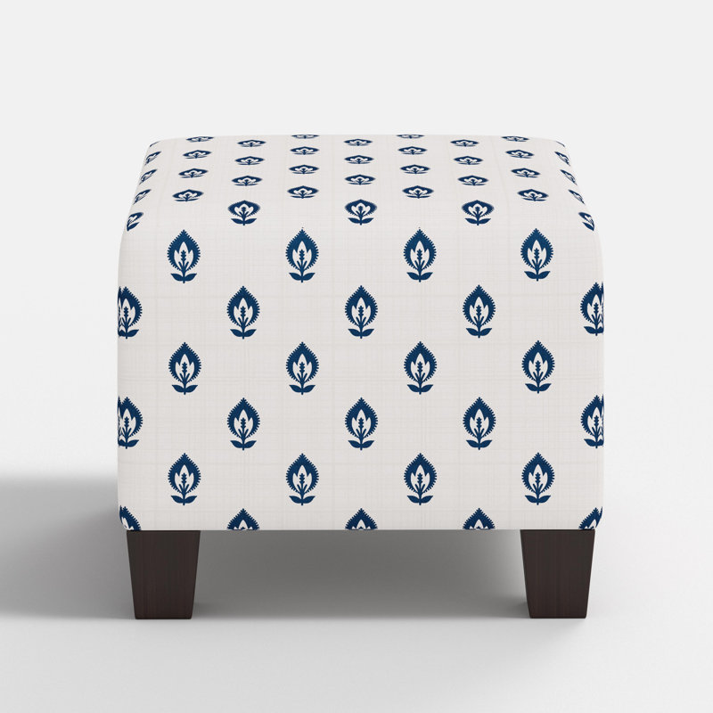 Repose-pieds Wright, Floral bleu marine Elizabeth