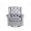 Fauteuil coulissant en tissu avec pivot