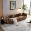 Revêtement en tissu durable, structure en bois massif, rembourrage en éponge à haute densité, disponible en différentes couleurs comme blanc + tissu + 4 sièges, chameau + tissu + 4 sièges, blanc + tissu + 3 sièges + salle de bain, idéal pour les -2118315150