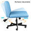 Chaise de travail pivotante en tissu Caelie-105049650