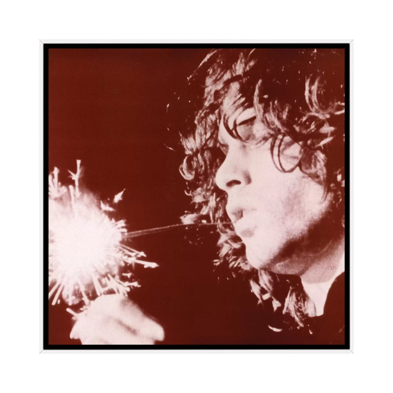 Jim Morrison Sparkler - Photograph Print, 26" H x 26" W x 1.5" D, No Matte, White Framed Canvas