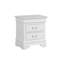 Table de chevet traditionnelle blanche intemporelle