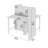 Bush Business Furniture Hustle 2 Person Office Cubicle Desk With Storage And Tackboard-111233393-111233390