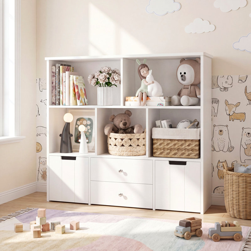 Bibliothèques pour enfants Botnen H 37,4 "x l 43,3", Blanc