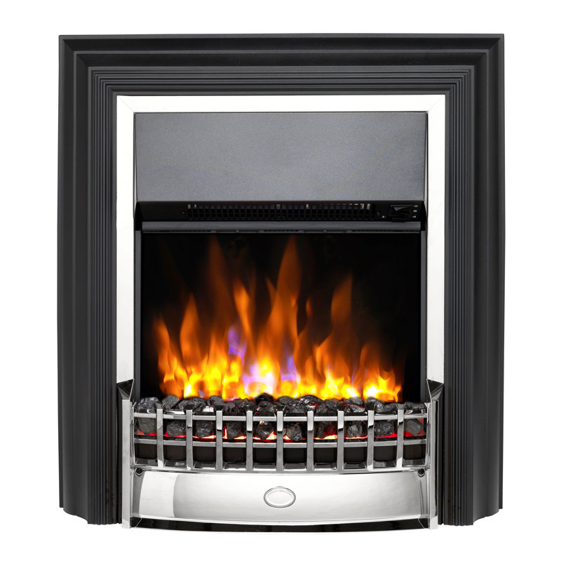 Dimplex Cheriton Deluxe Optiflame free standing electric flame effect fire, 63.9cm W, Chrome