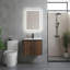 Armoire de salle de bain murale avec lavabo en céramique et porte-serviettes noir-1615234296