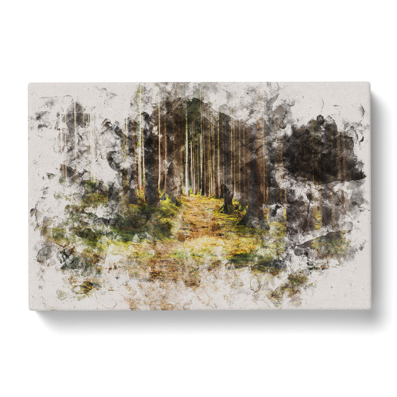 Green Forest Vol.6 - Wrapped Canvas Print, 35cm H x 50cm W x 3cm D