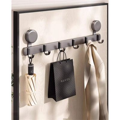Aluminum Alloy Suction Cup Hook Rack
