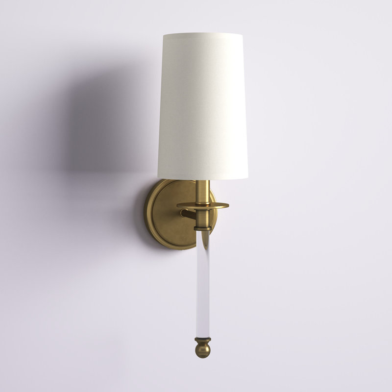 Addi Armed Sconce, Rubbed Brass