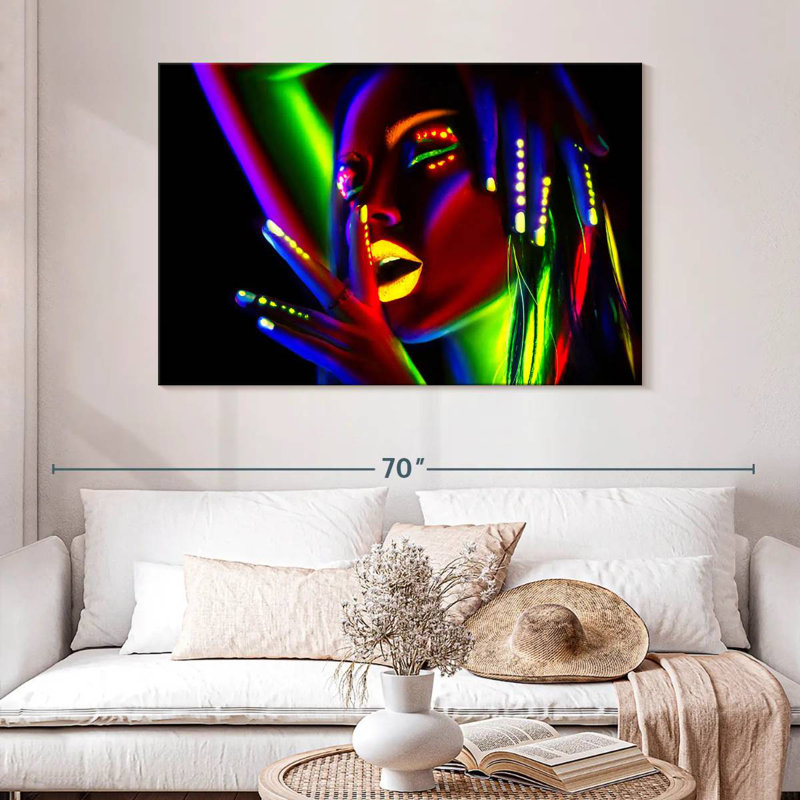 Shuttleworth Neon Makeup, 32" H x 48" W